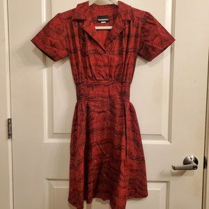 Nooworks red and black Lovely Leah dress NWOT